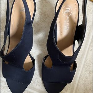 New High Heels 3”, size 9M color Navy with box Make an Offer